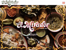 Tablet Screenshot of elmiradorrestaurant.com